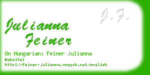 julianna feiner business card